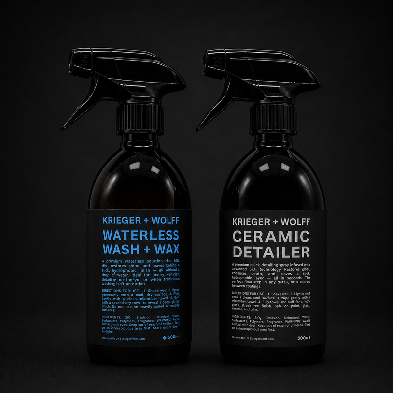 Ceramic Detailer + Waterless Wash + Wax - the quick sessions